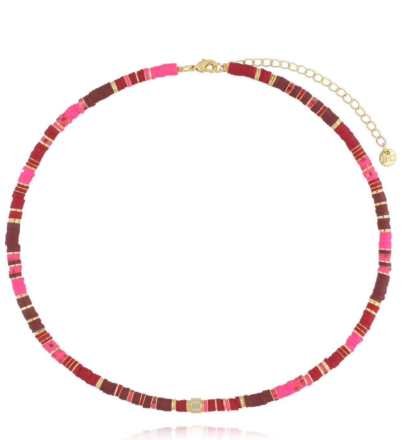 Naszyjnik fuksjowy Bird - By Dziubeka