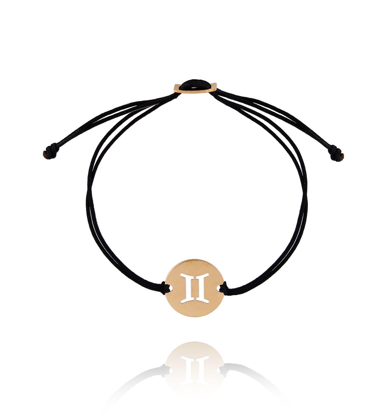 Bransoletka srebrna pozłacana znak zodiaku BLIŹNIĘTA BSE0096