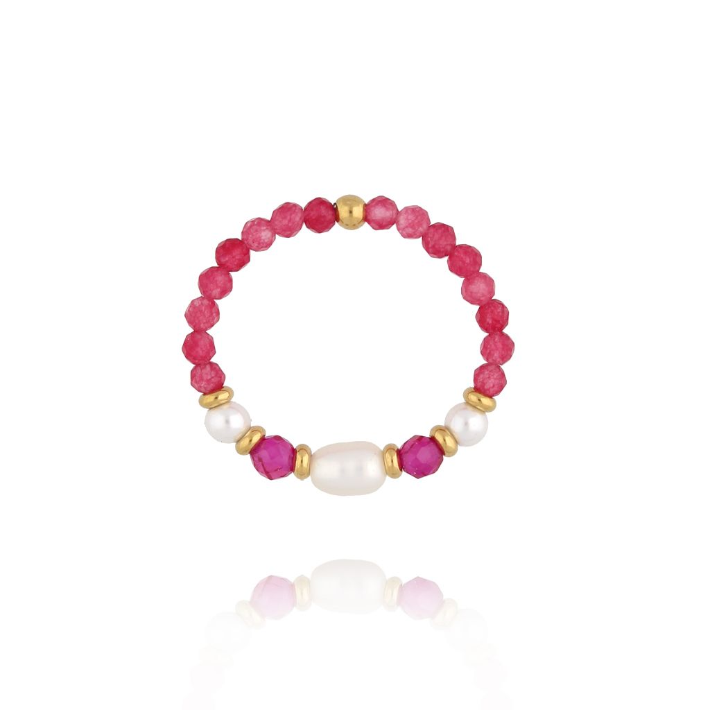 Pierścionek z jadeitami Morelia PSC0451 - By Dziubeka