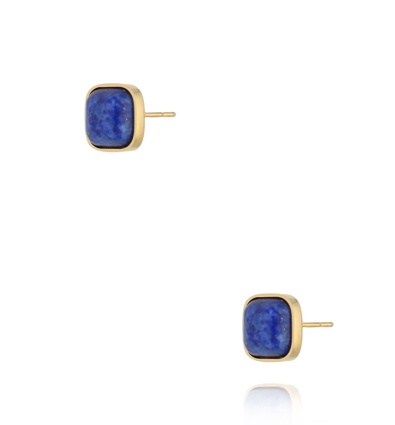 Kolczyki kwadraty z lapisami KSA2244