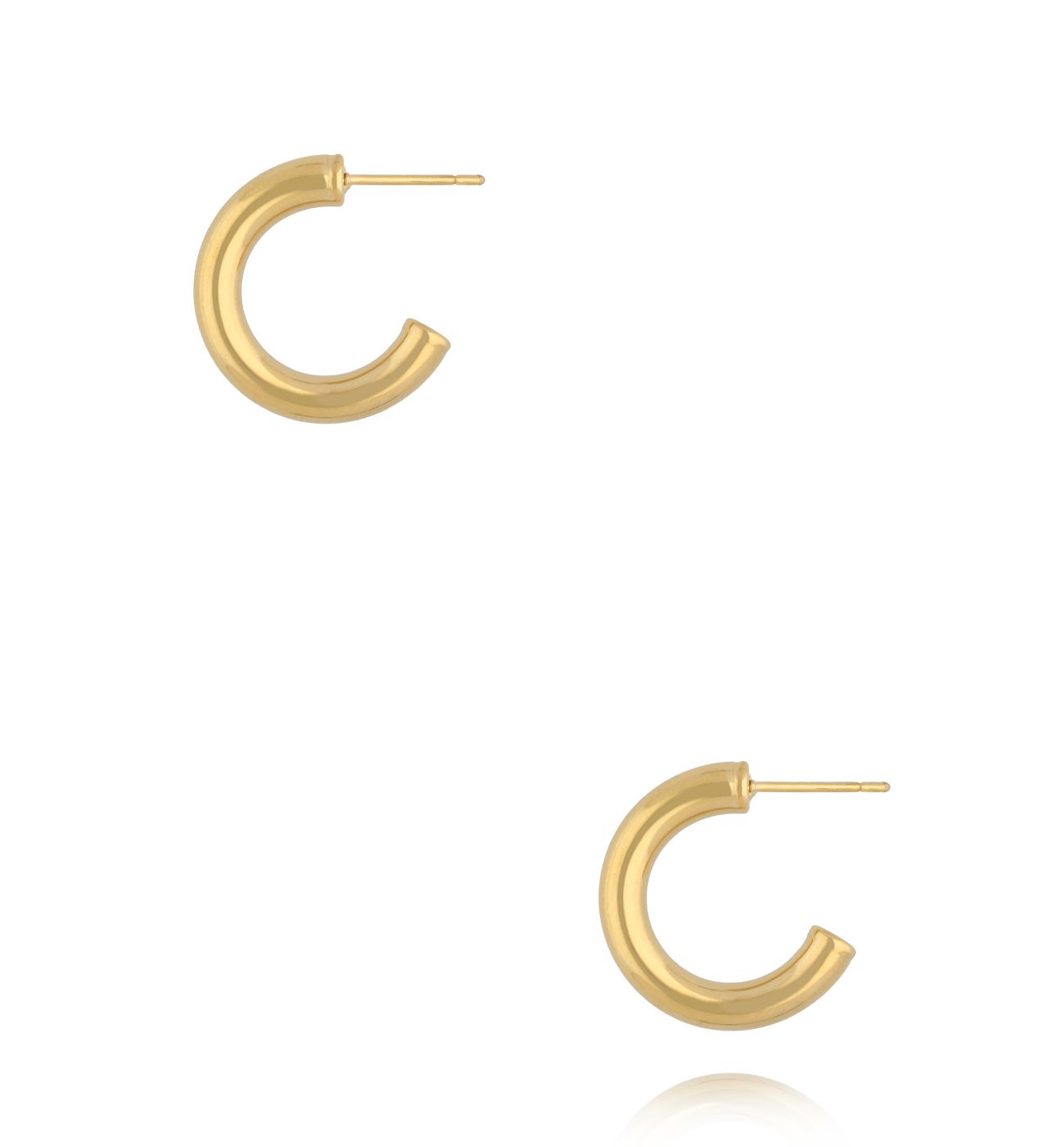 Kolczyki złote koła małe KSY0473