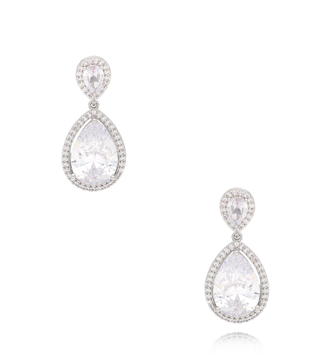 Kolczyki srebrne z kryształami Elien - By Dziubeka