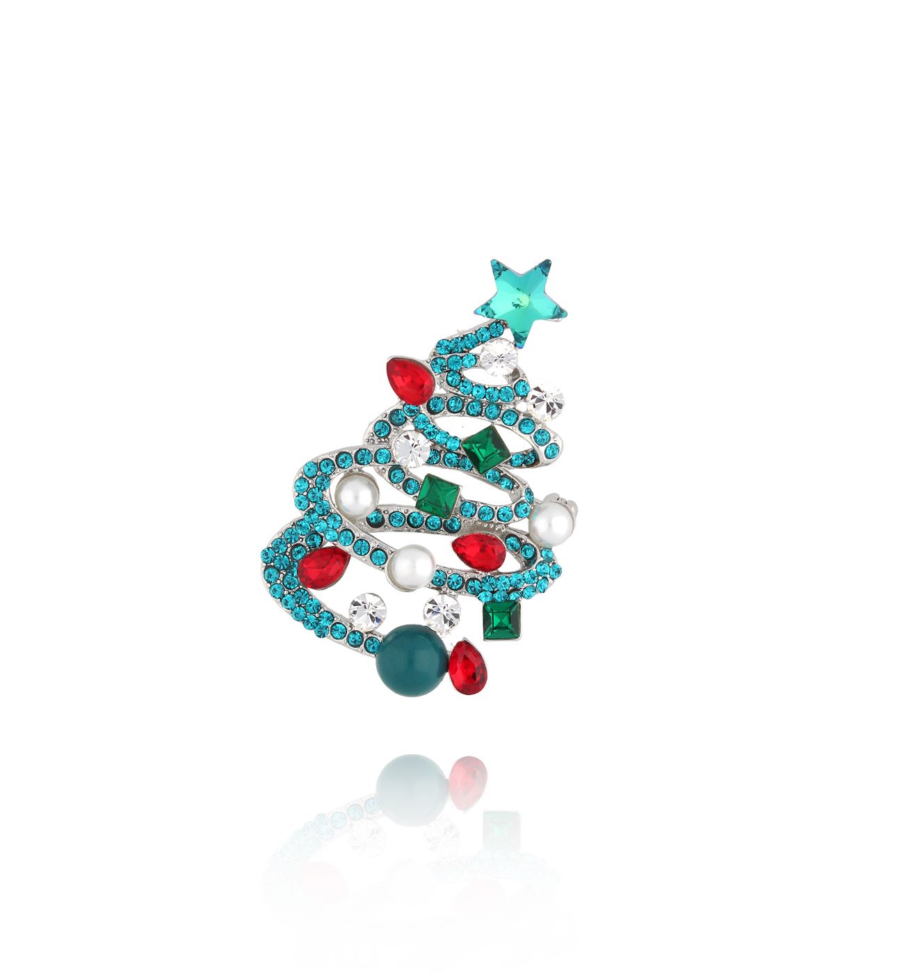 Broszka świąteczna z choinką Albero di Natale BRSS0185 - By Dziubeka