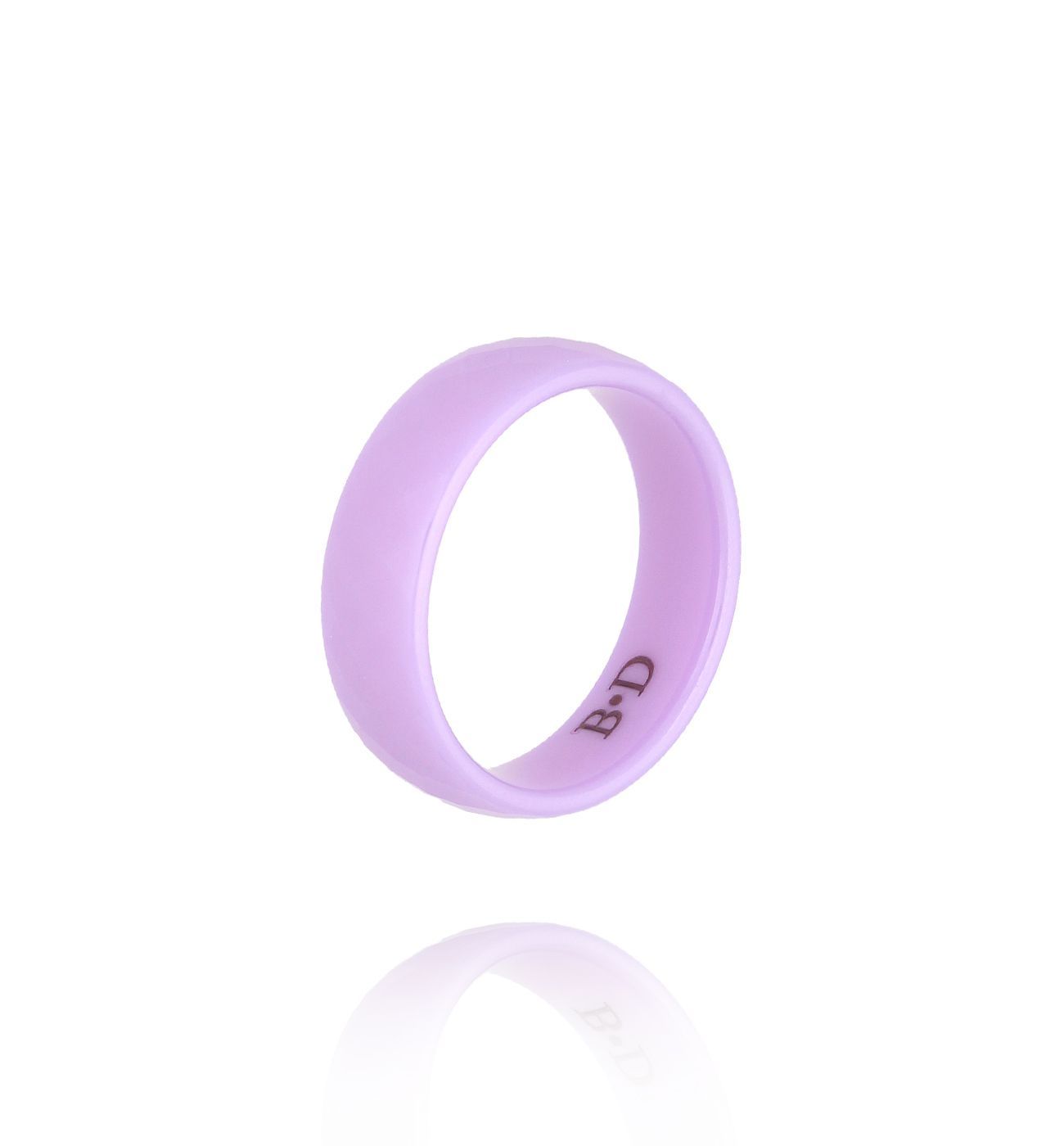 Obrączka z ceramiki fioletowa PFE0094