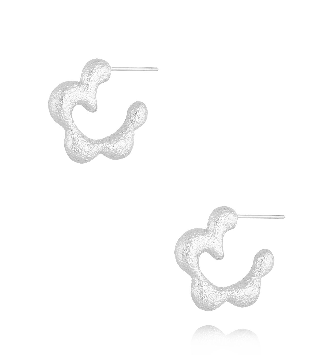 Kolczyki kwiatki srebrne KSA2145