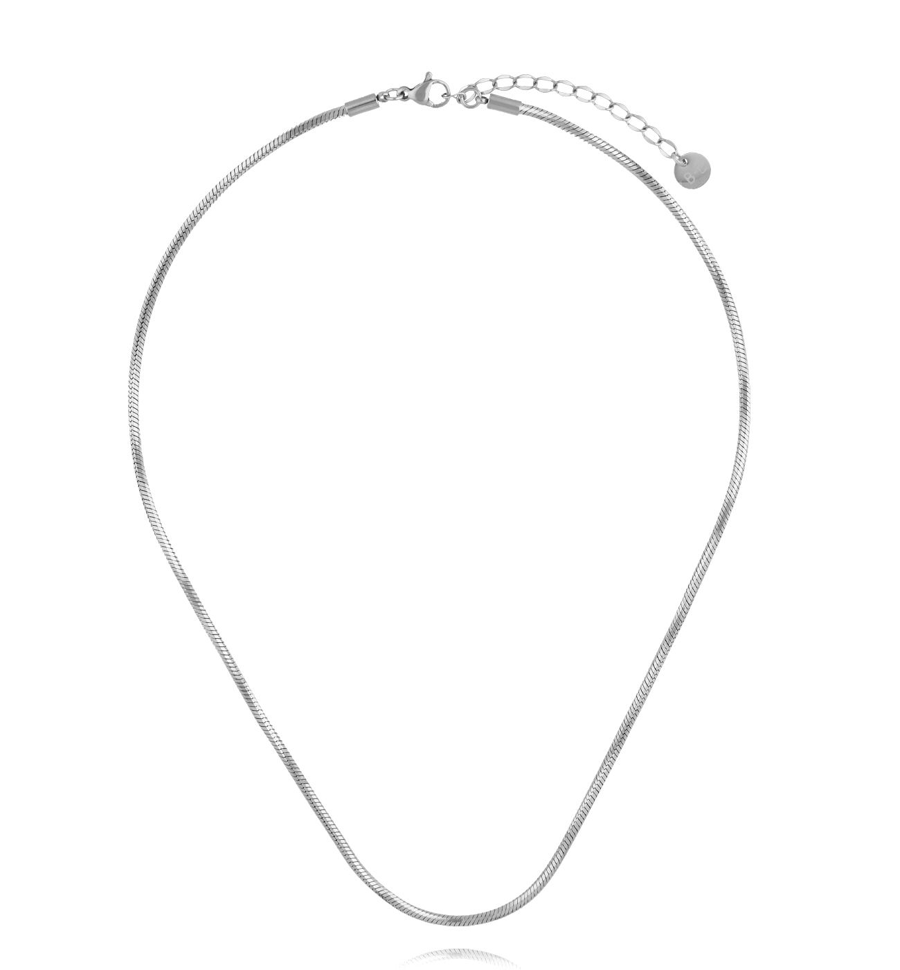 Naszyjnik żmijka srebrna cienka NSY0551 - By Dziubeka