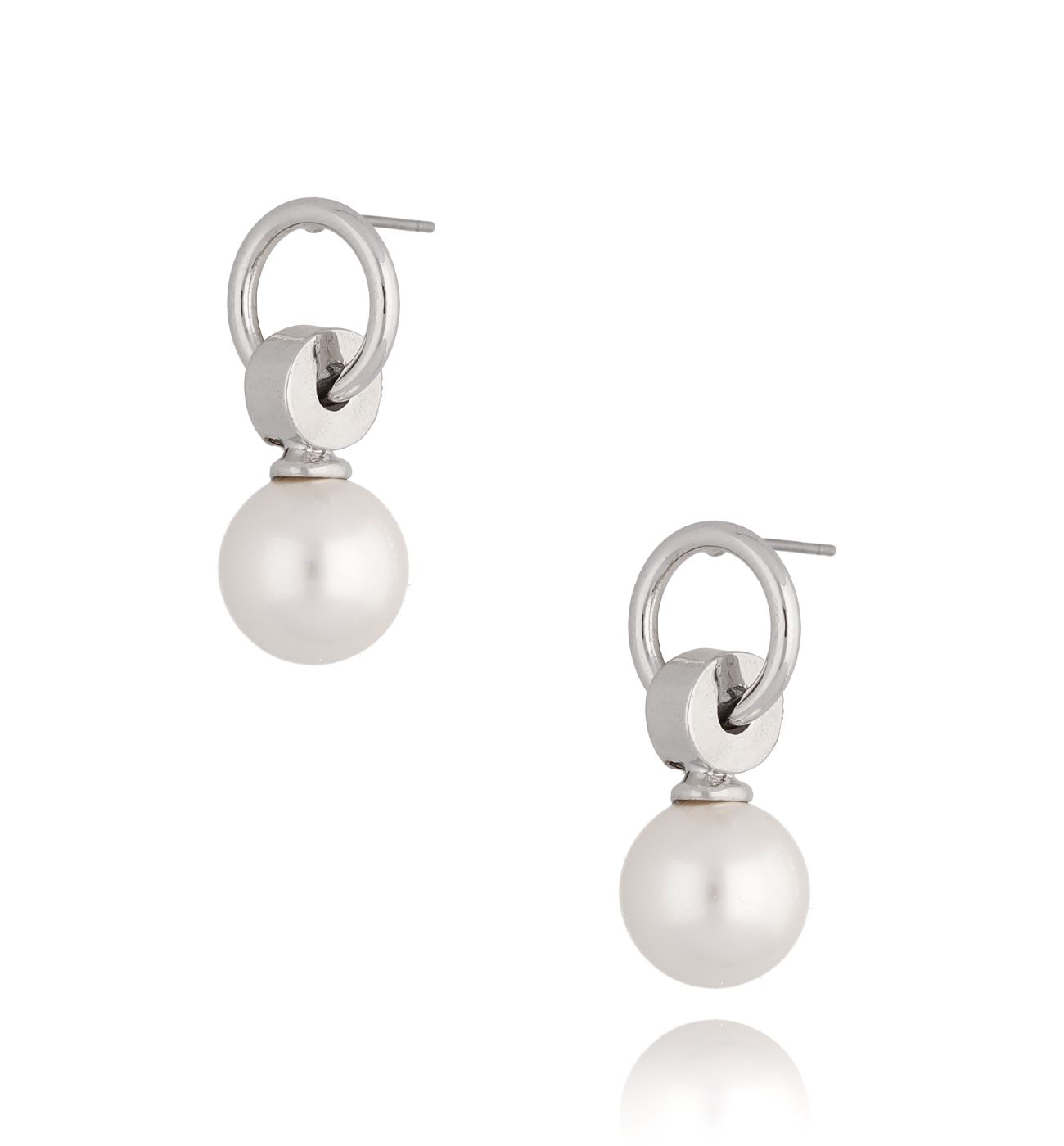 Kolczyki srebrne z perłami - By Dziubeka