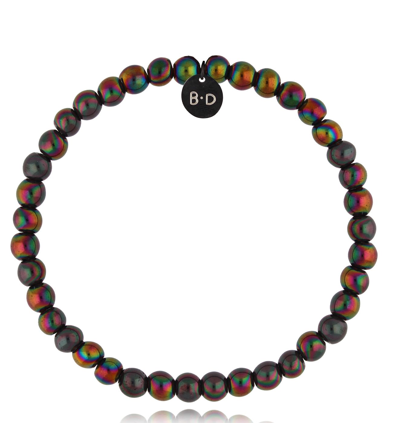 Bransoletka z hematytami benzynowa męska Ameriga BTW2572