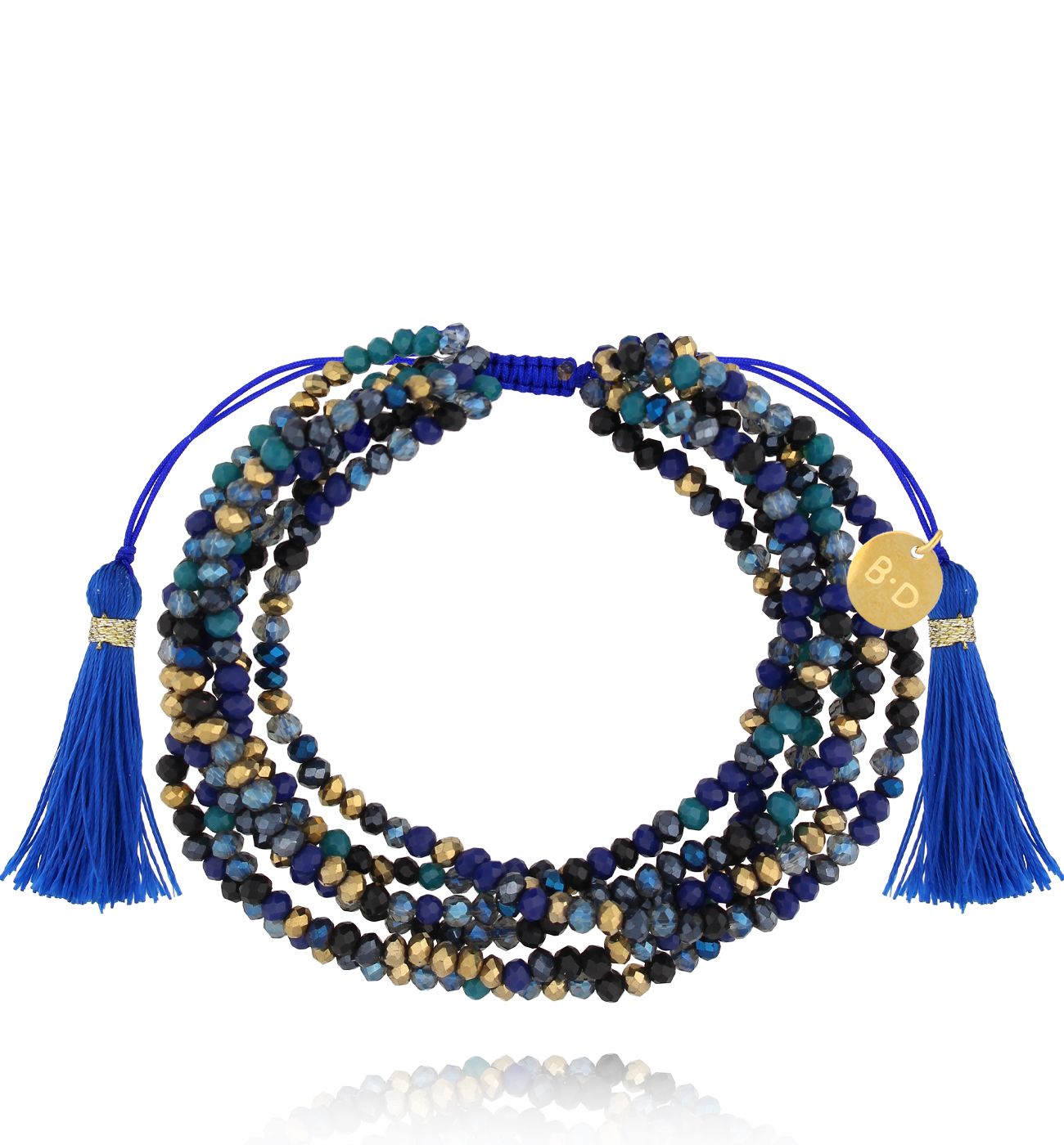 Bransoletka z kryształkami i chwostami Soulmate Spark BCY0297 - By Dziubeka