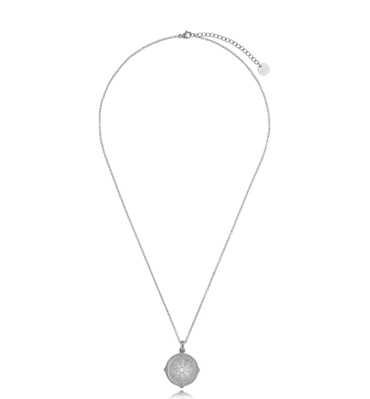 Naszyjnik róża wiatrów srebrny Ocean NSA0310