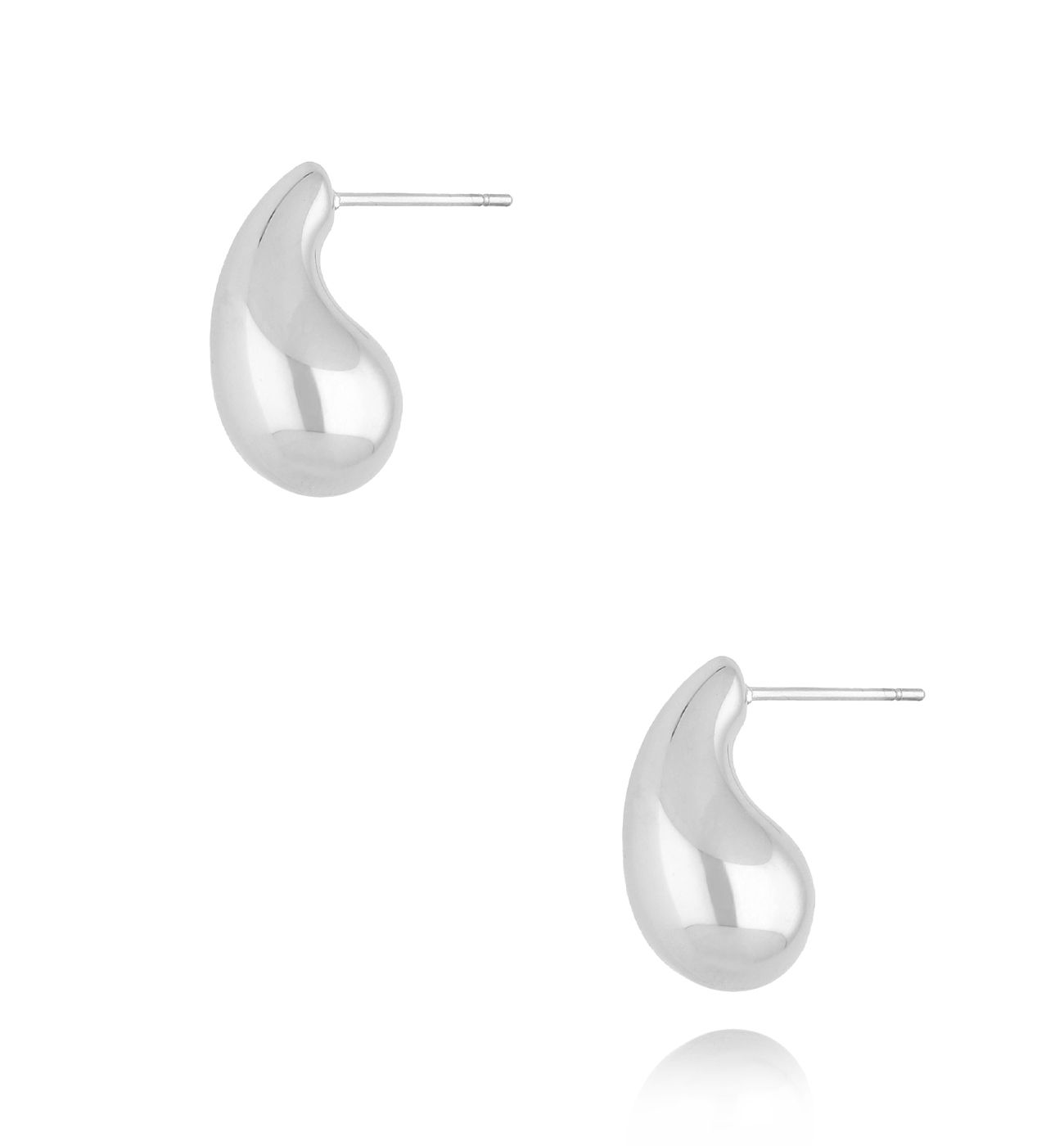 Kolczyki srebrne krople małe Kyile - By Dziubeka