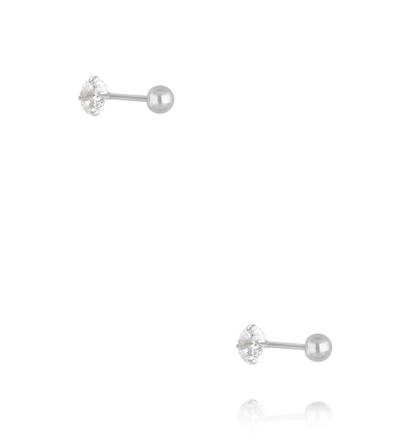 Kolczyki srebrne z cyrkonią KCA0123 - By Dziubeka