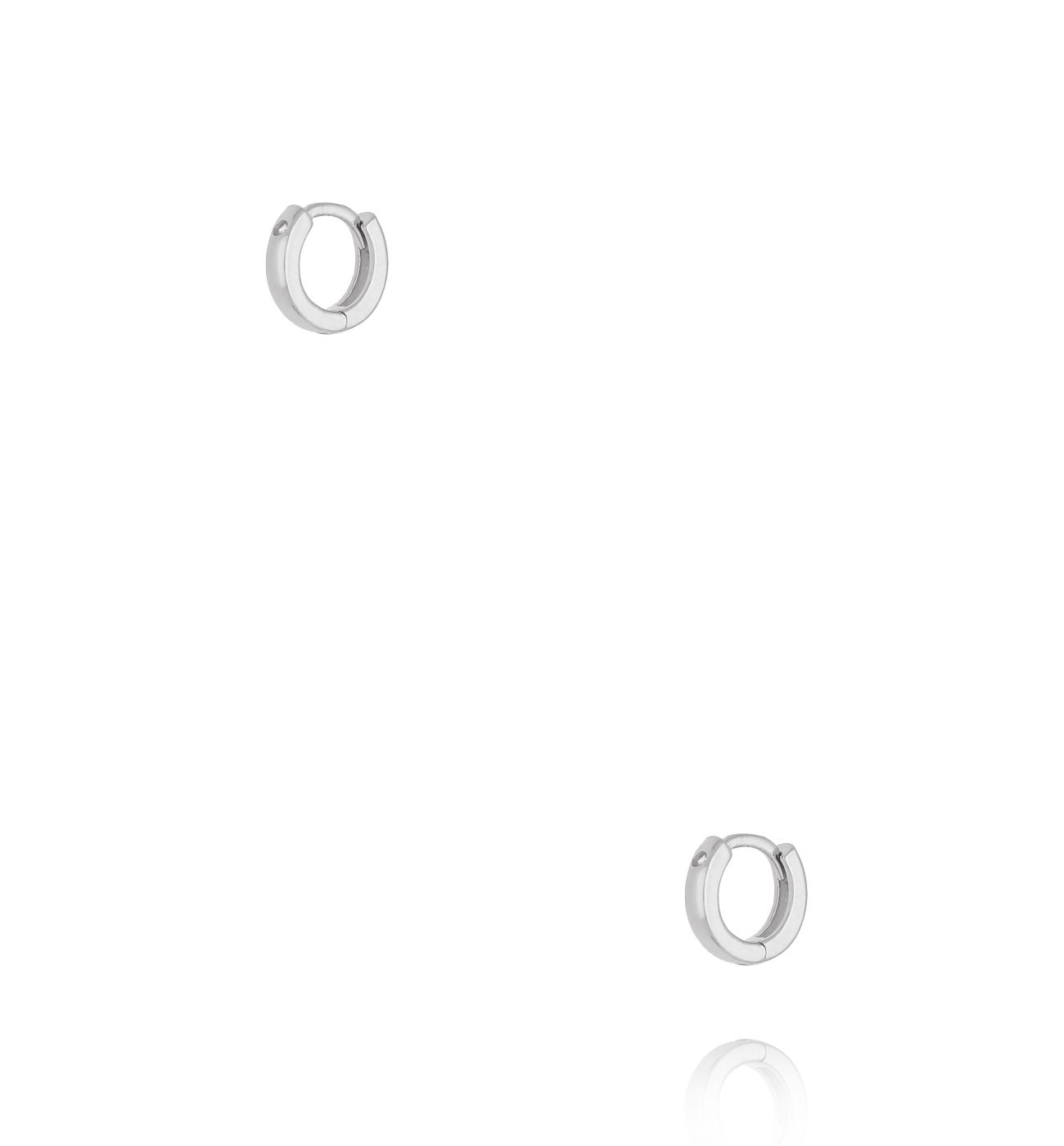 Kolczyki małe koła, srebrne KCA0067