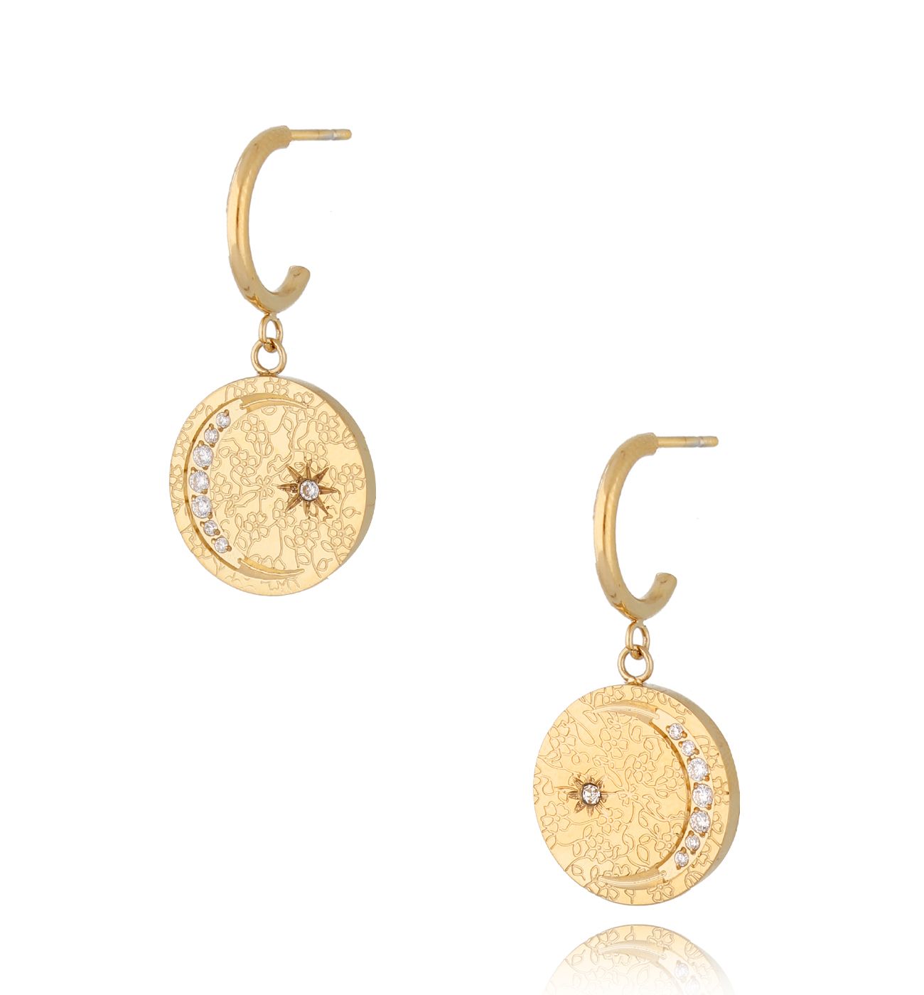 Kolczyki złote Constellation - By Dziubeka