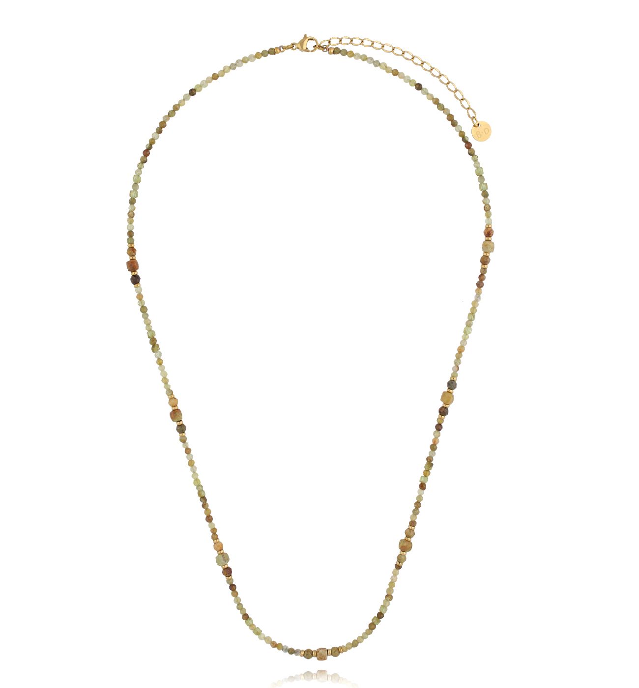 Naszyjnik z fosforytami i olwinami - By Dziubeka