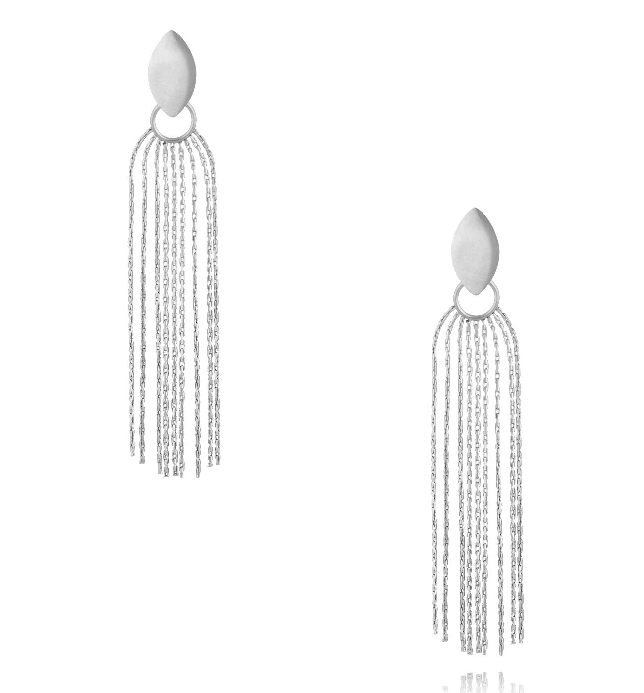 Kolczyki z łańcuszkami srebrne KSY0381 - By Dziubeka