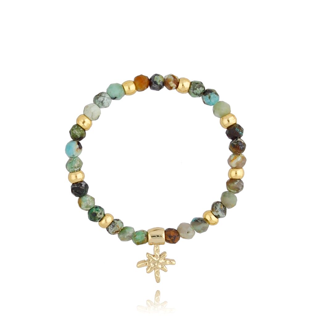 Pierścionek z turkusami PSC0244 - By Dziubeka