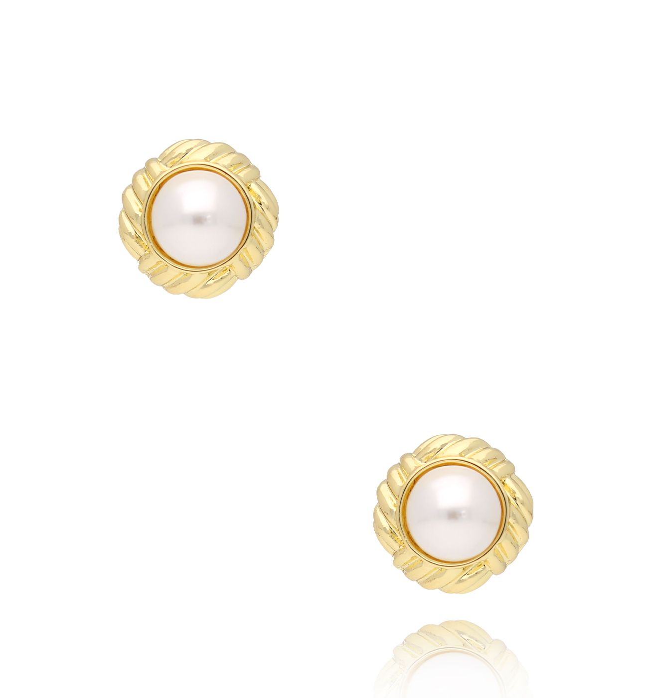 Kolczyki złote z perłami Lahapa KPE0125