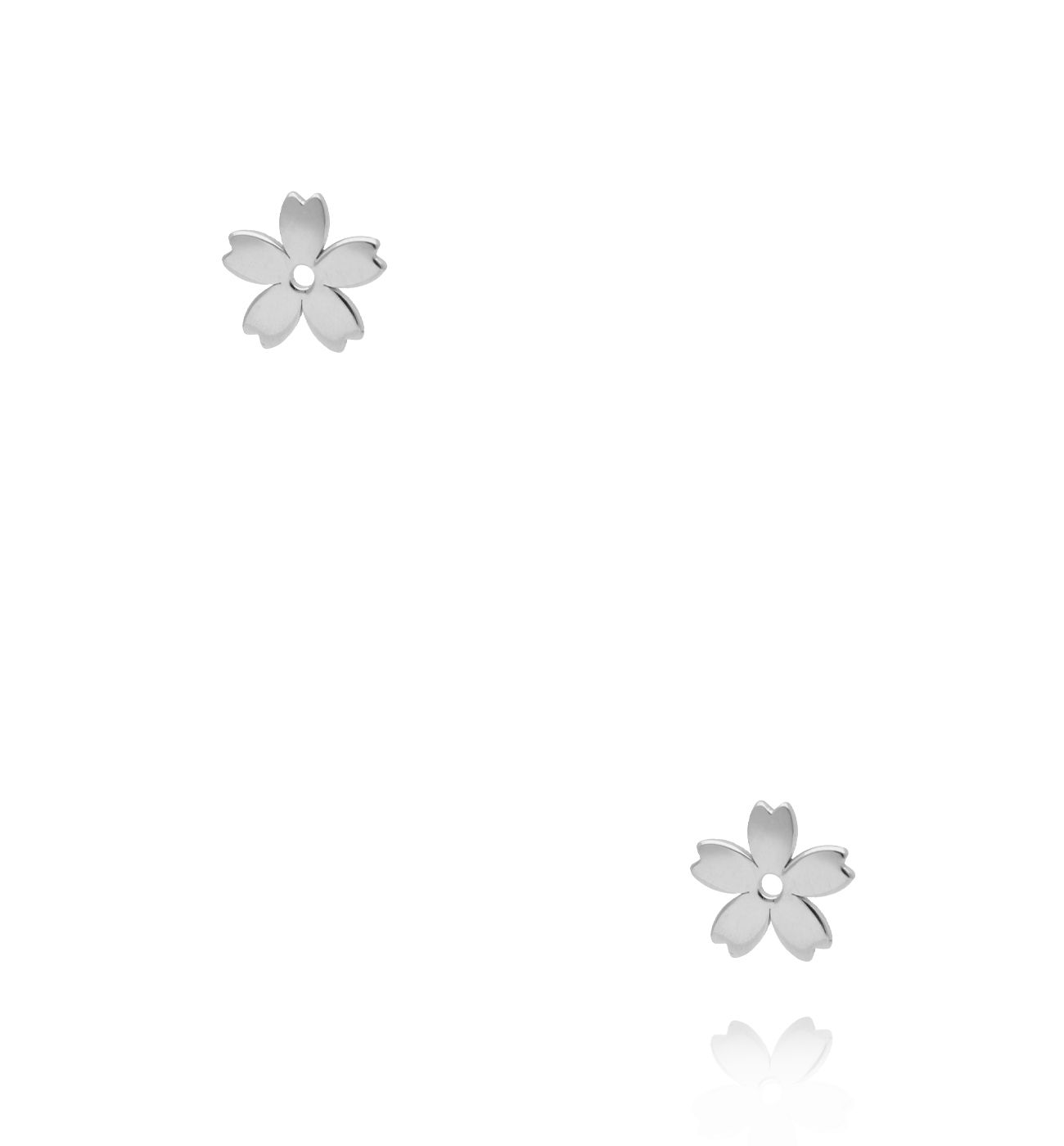 Kolczyki kwiatuszki srebrne KCA0087 - By Dziubeka