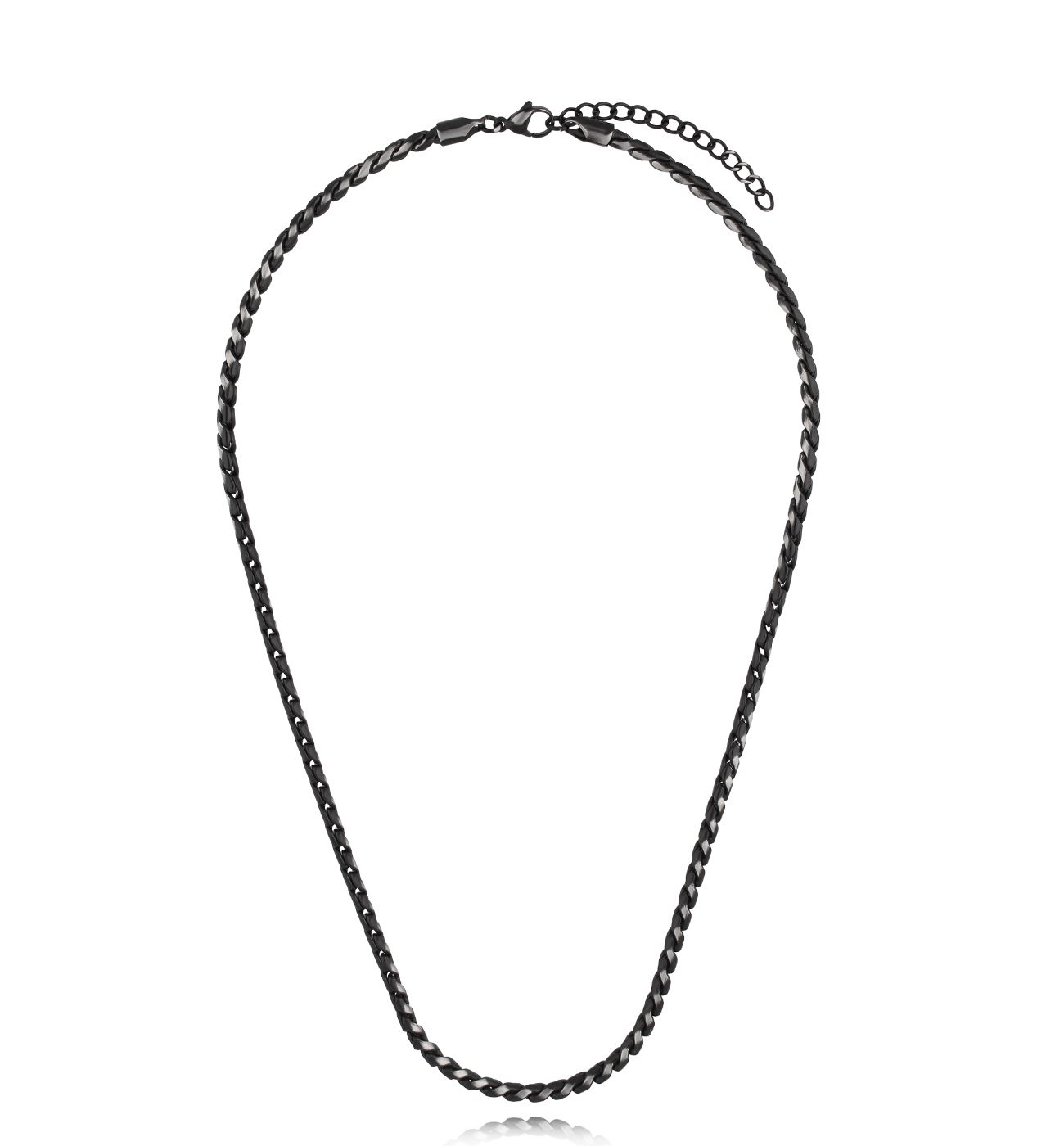 Naszyjnik czarny łańcuch Hrodi - By Dziubeka