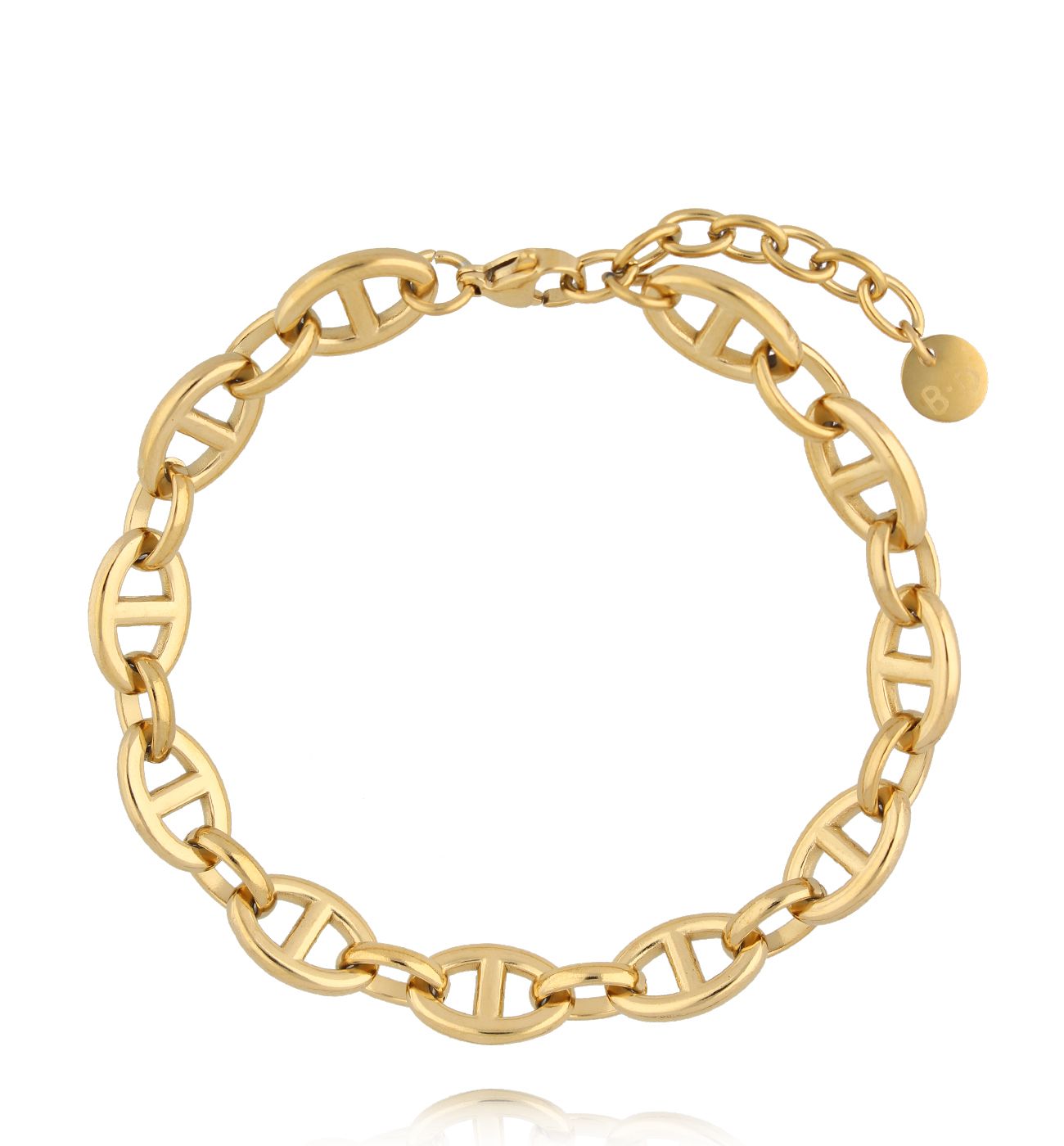 Bransoletka ze złotym łańcuchem BSY0312