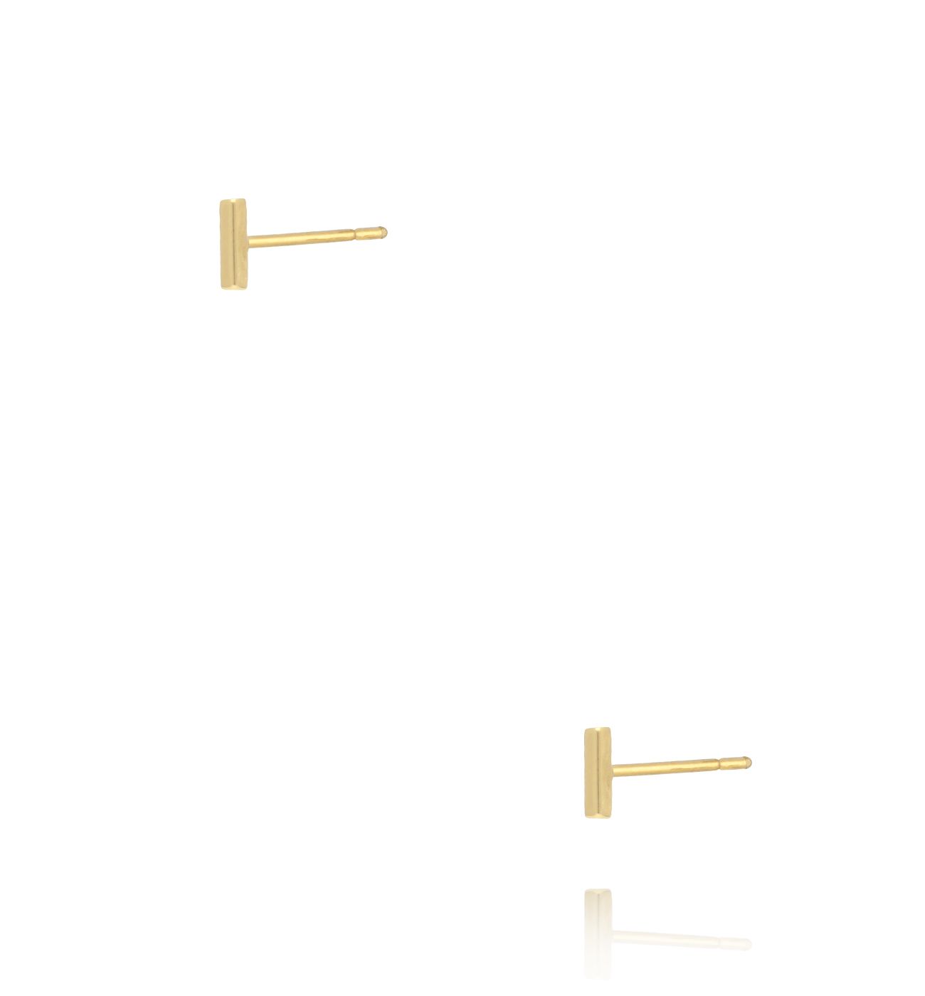 prostokątne minimalistyczne złote KCA0078 - By Dziubeka