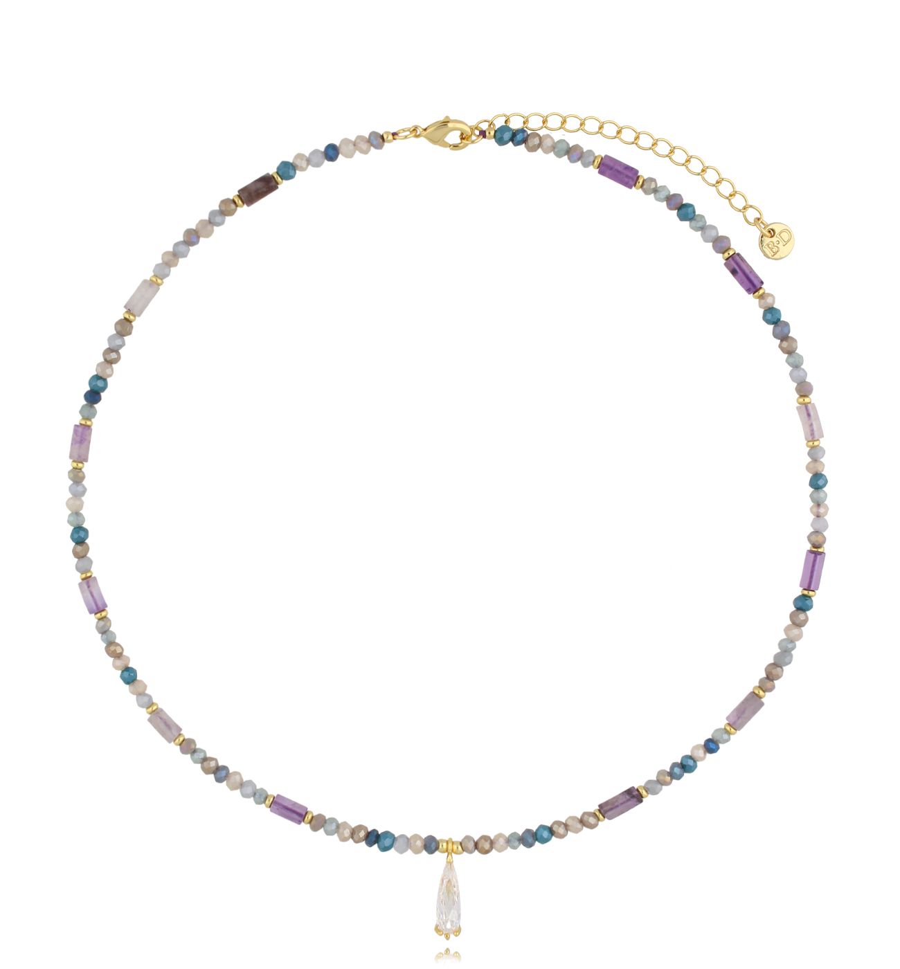 Naszyjnik z ametystami Mockingbird - By Dziubeka