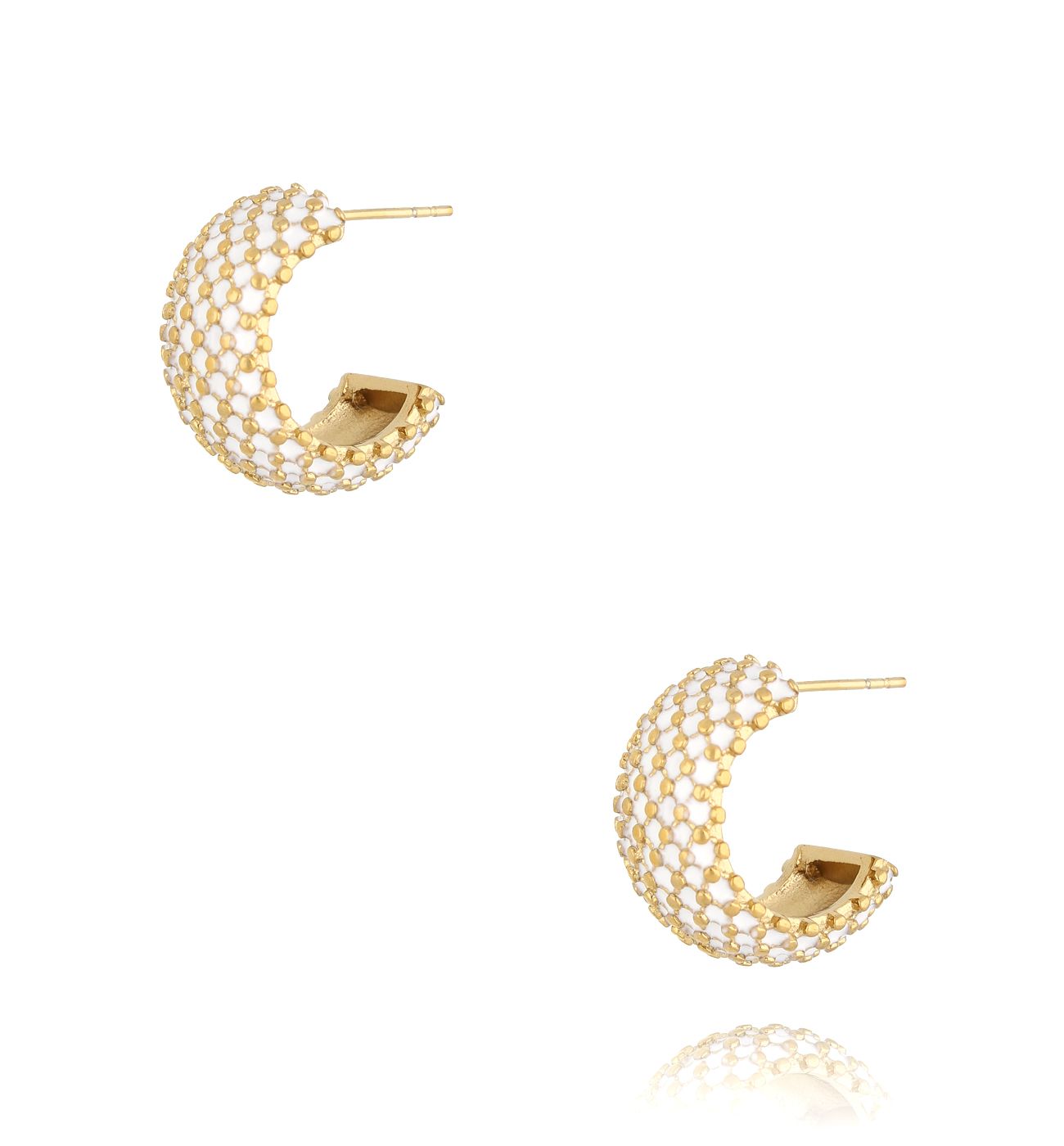 Kolczyki złote Skyline Chic - By Dziubeka