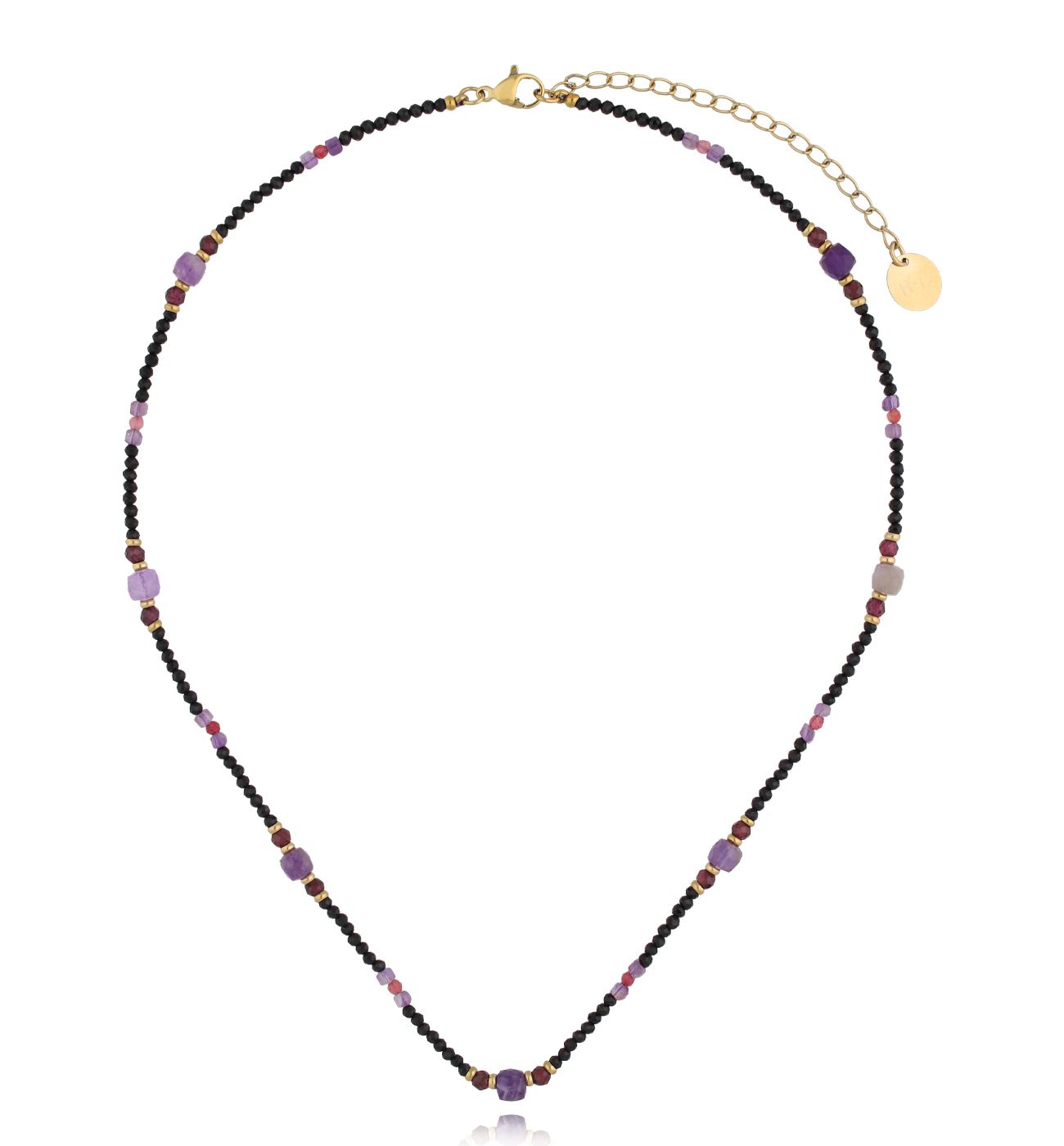 Naszyjnik z granatami i ametystami Lush Oasis - By Dziubeka