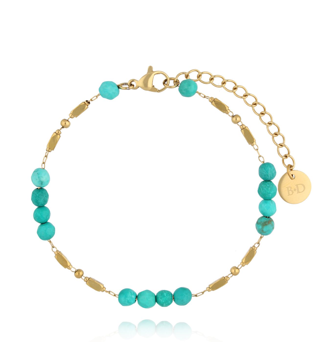 Bransoletka z turkusami - By Dziubeka