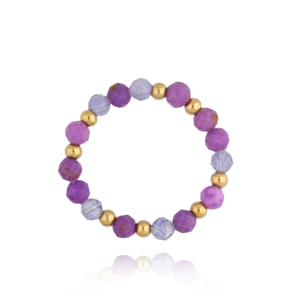 Pierścionek elastyczny z fosforytami Latifia PSC0506 - By Dziubeka