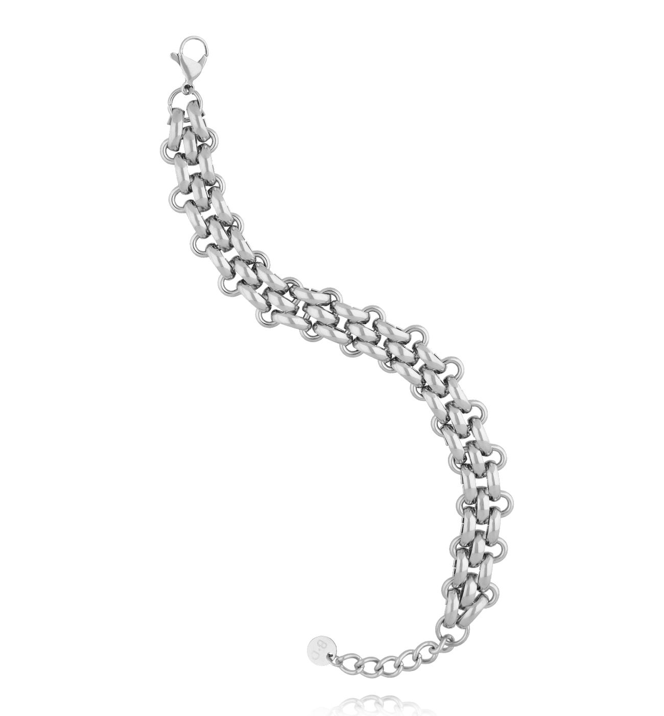 Bransoletka srebrny łańcuch BSY0323 - By Dziubeka