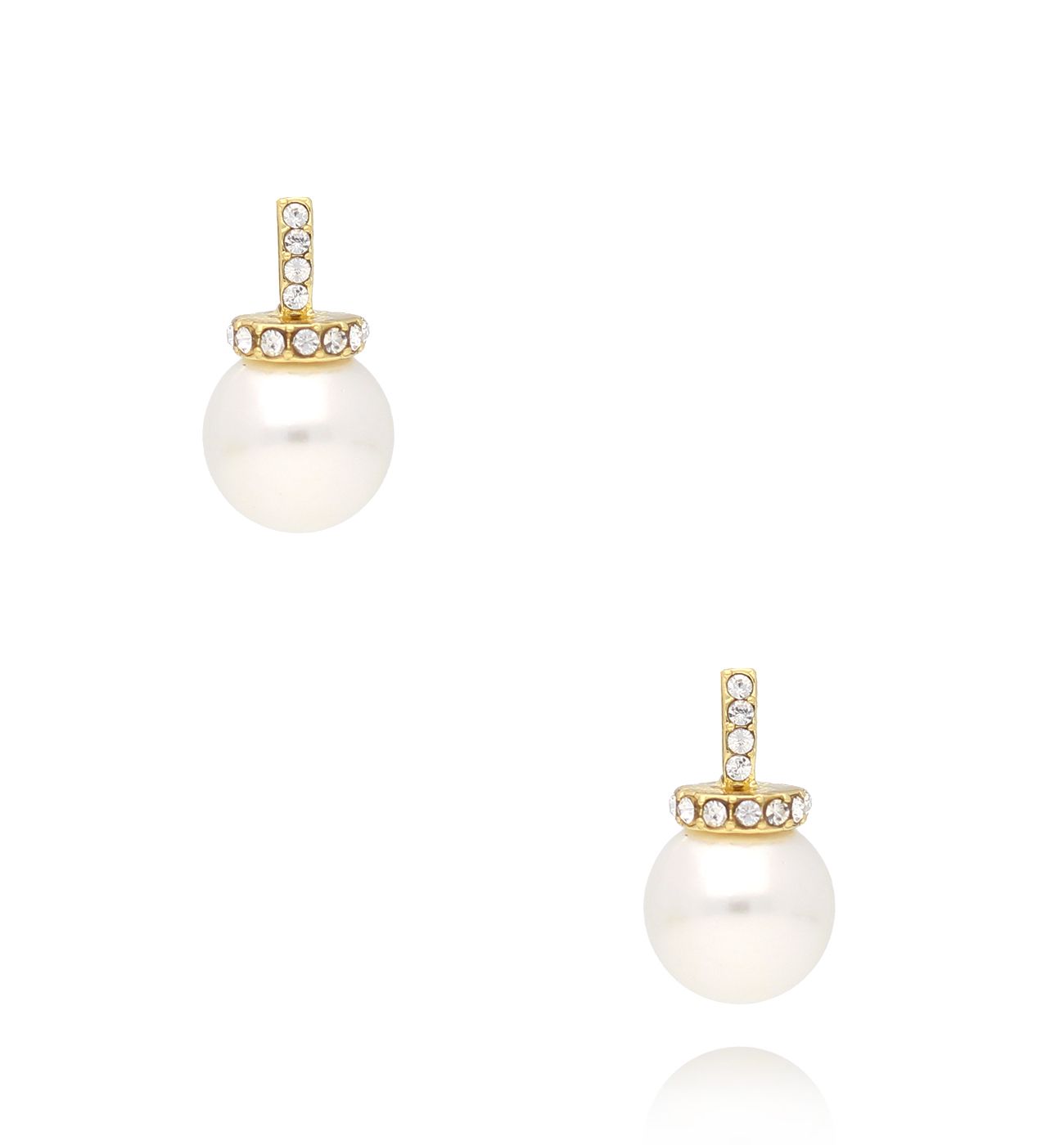 Kolczyki złote z perłami Vienna - By Dziubeka