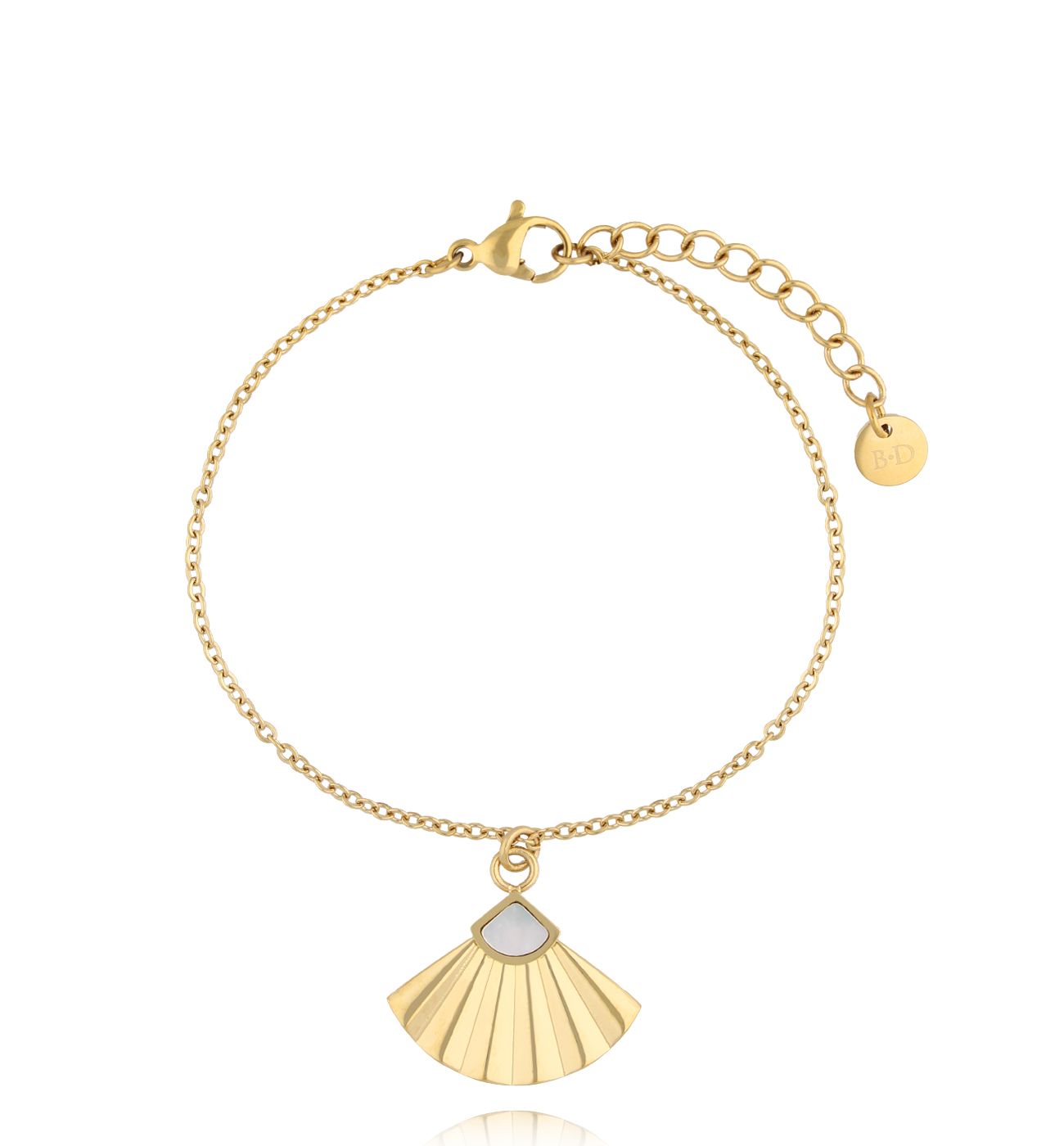 Bransoletka z wachlarzem złota Oasis BSA0700