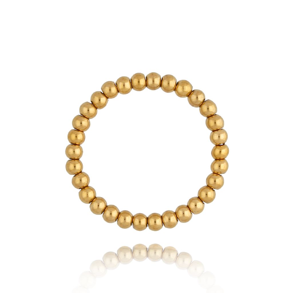 Pierścionek z kulkami złoty Tierra PSC0366