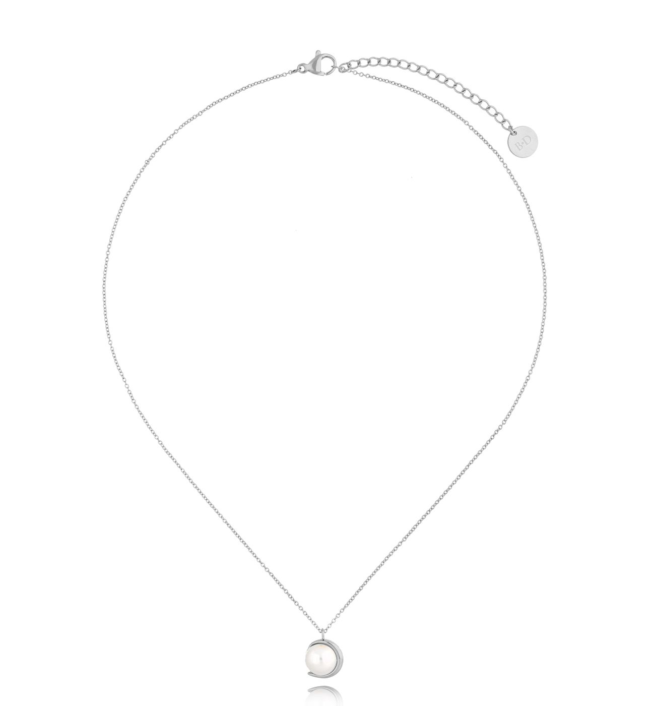 Naszyjnik srebrny z perłą Moa - By Dziubeka