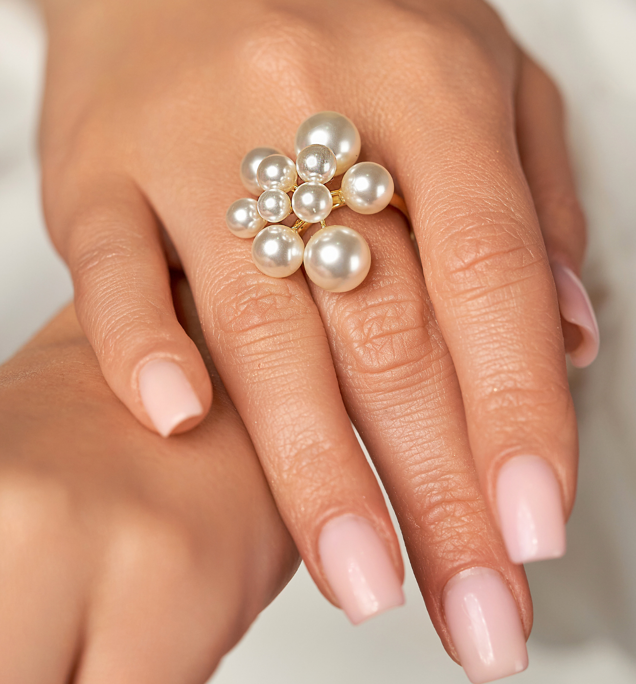 Pierścionek złoty z perłami Thiane PPE0069