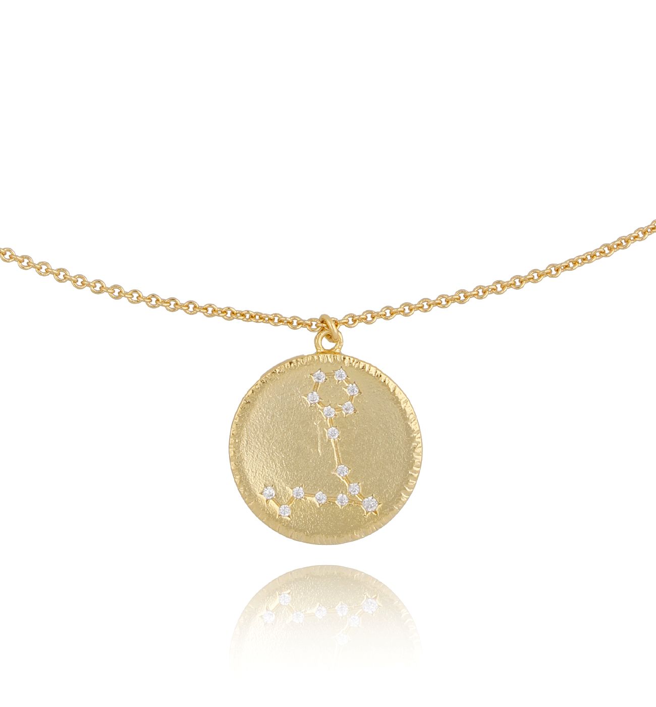 Naszyjnik pozłacany z konstelacją RYBY - By Dziubeka