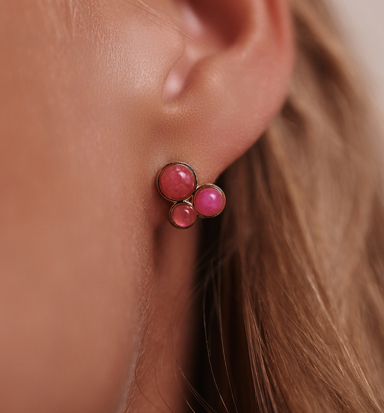 Kolczyki sztyfty z jadeitem KEA0040