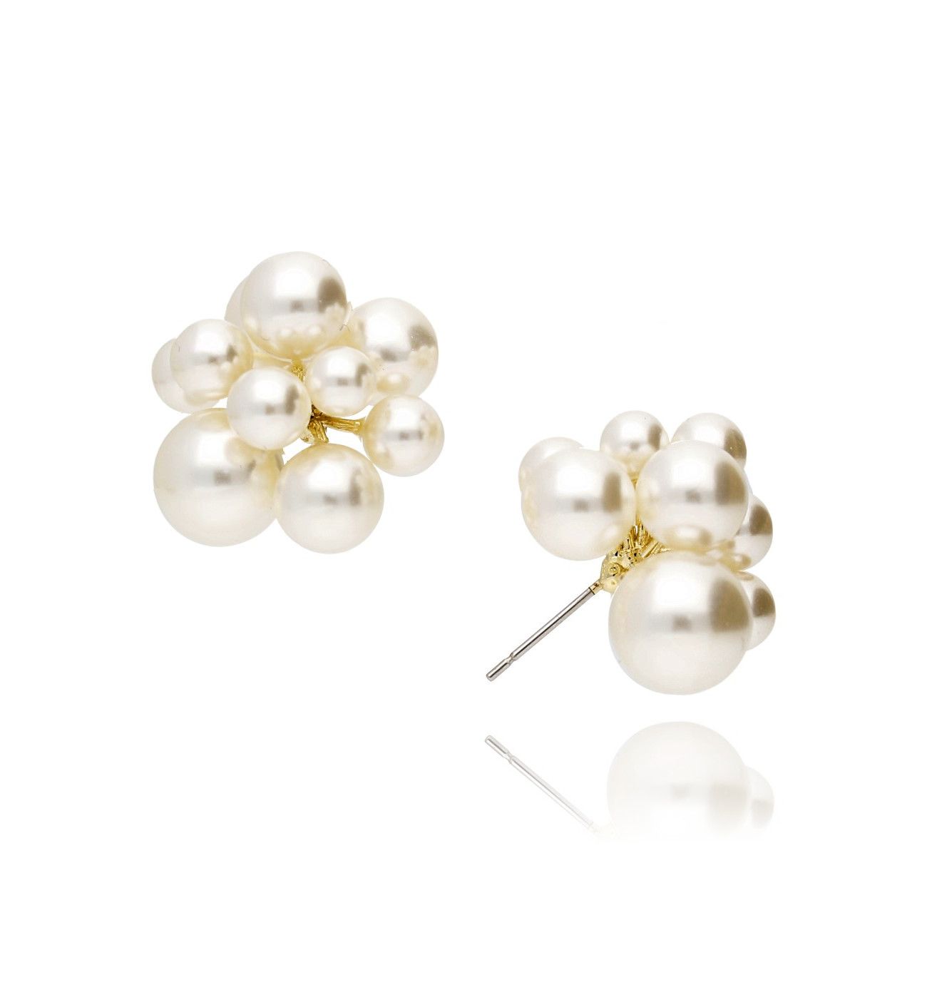 Kolczyki złote z perłami - By Dziubeka