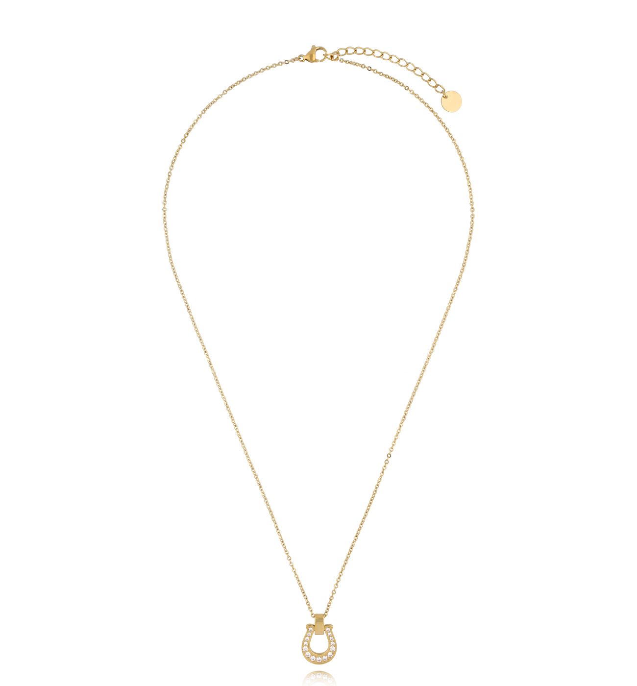 Naszyjnik złoty z podkową Golden Dusk NSA1196