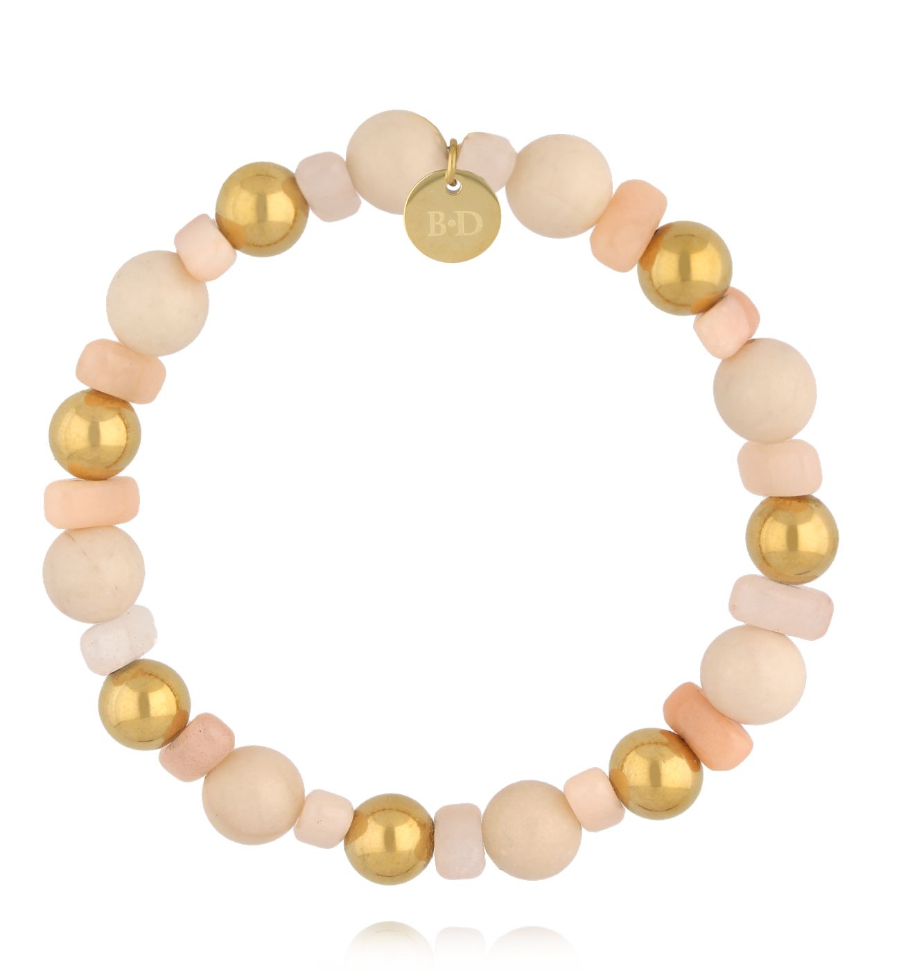 Bransoletka z różowymi awenturynami - By Dziubeka