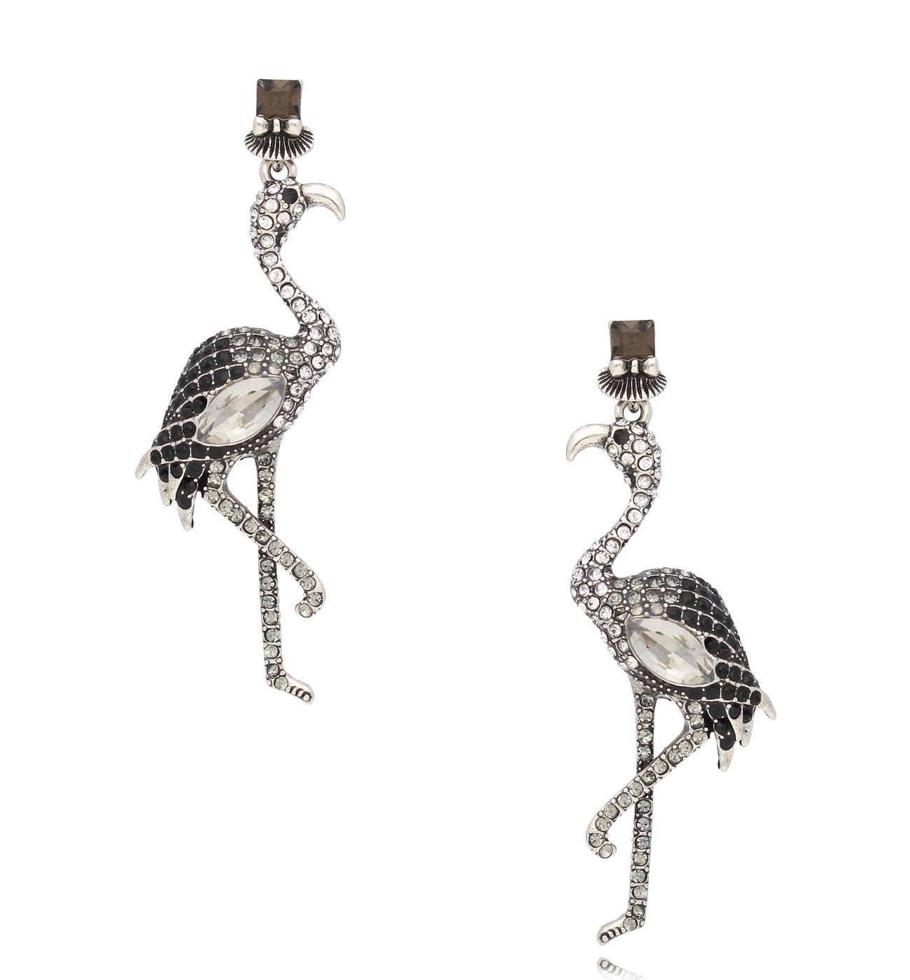 Kolczyki srebrne flamingi Flamant KSS1707