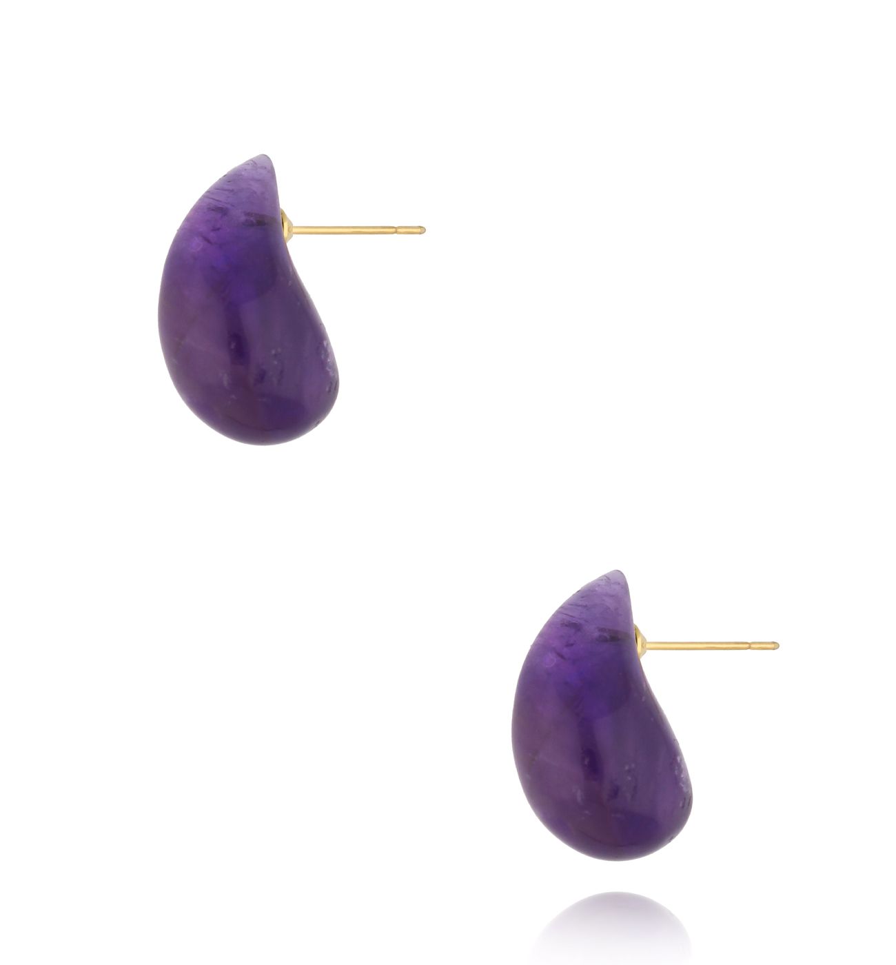 Kolczyki krople z ametystu Nature's Tears KLB0070