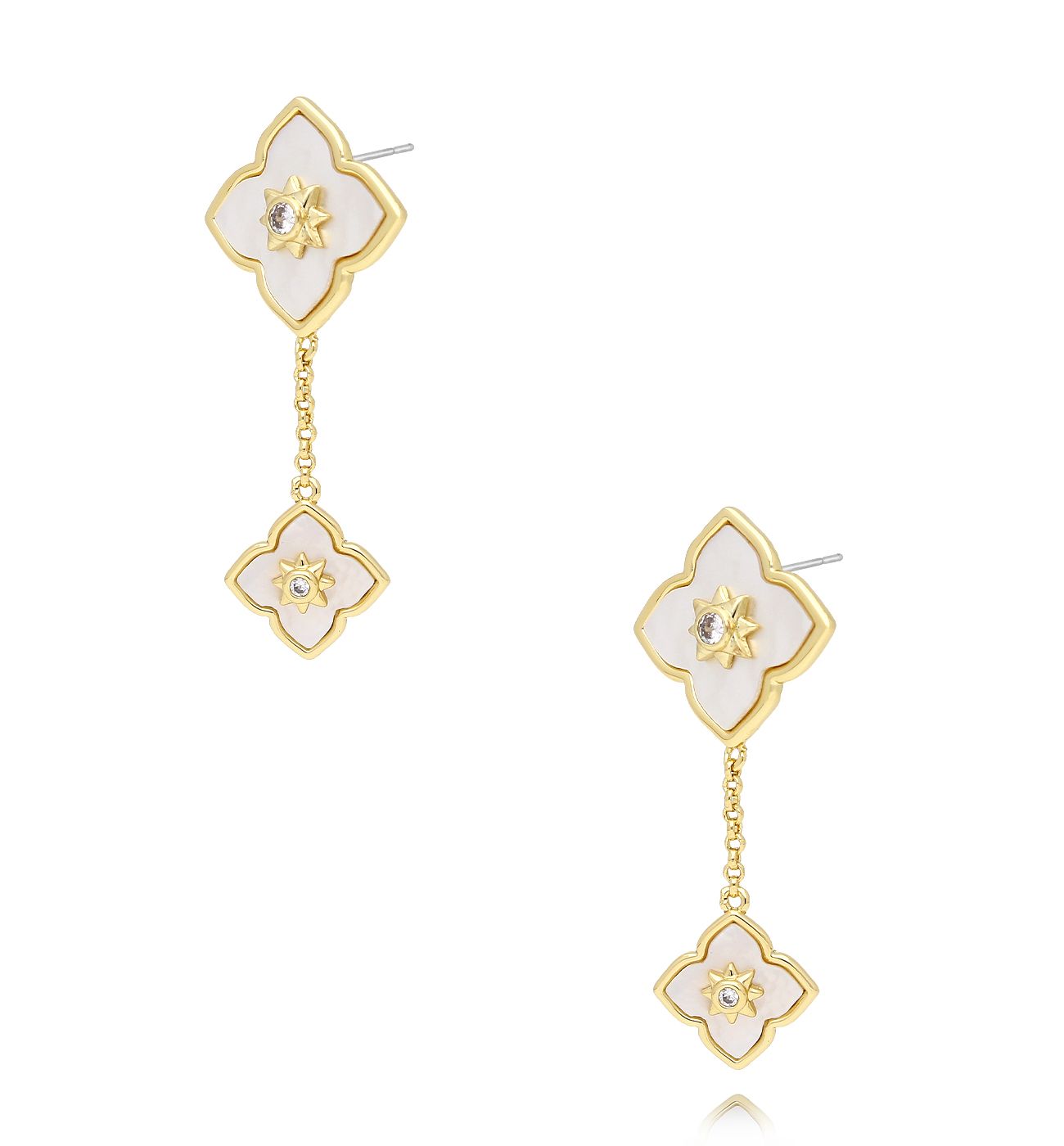 Kolczyki z koniczynkami długie KLU0003 - By Dziubeka