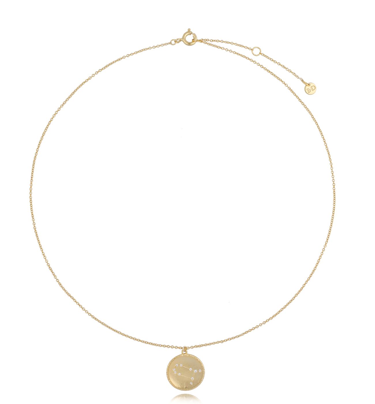Naszyjnik pozłacany z konstelacją BLIŹNIĘTA NCON0003