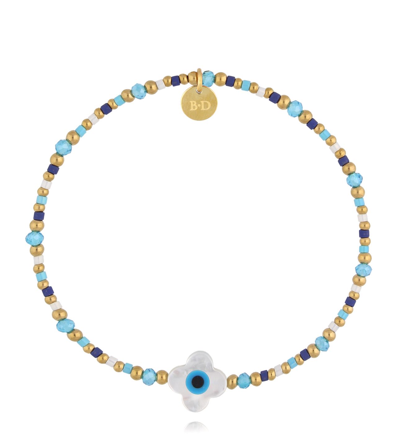 Bransoletka z koniczynką z okiem proroka BSC2146