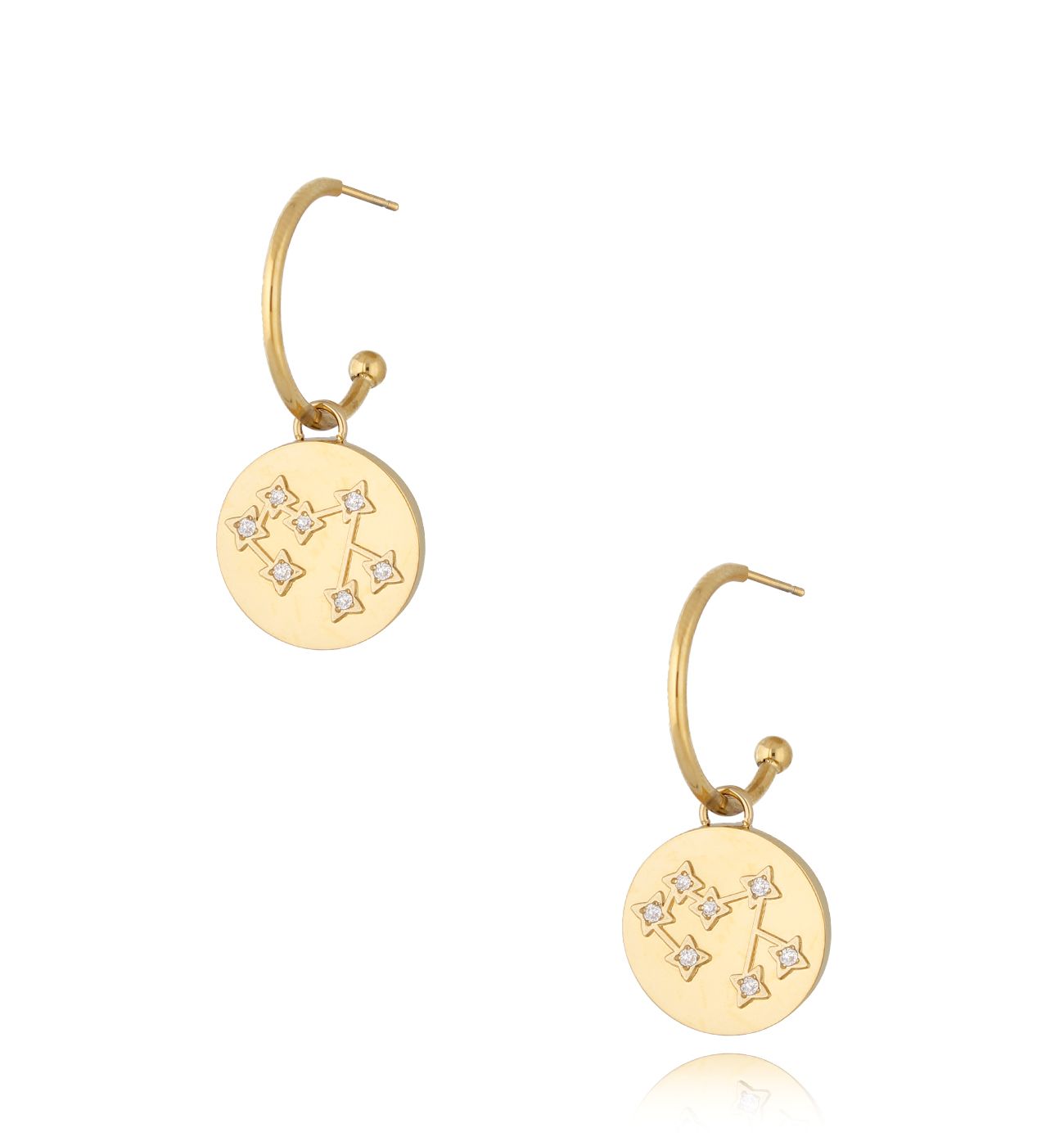 Kolczyki z konstelacją Strzelec KCON0021 - By Dziubeka