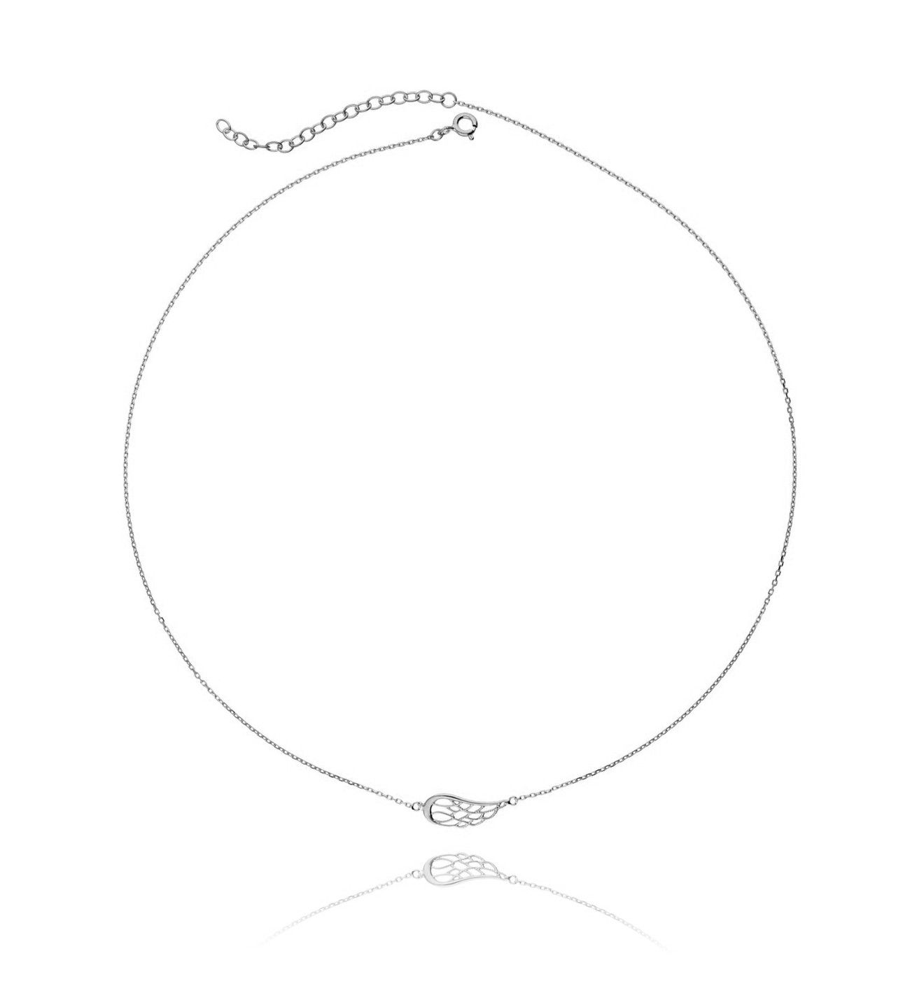 Naszyjnik srebrny ze skrzydłem - By Dziubeka