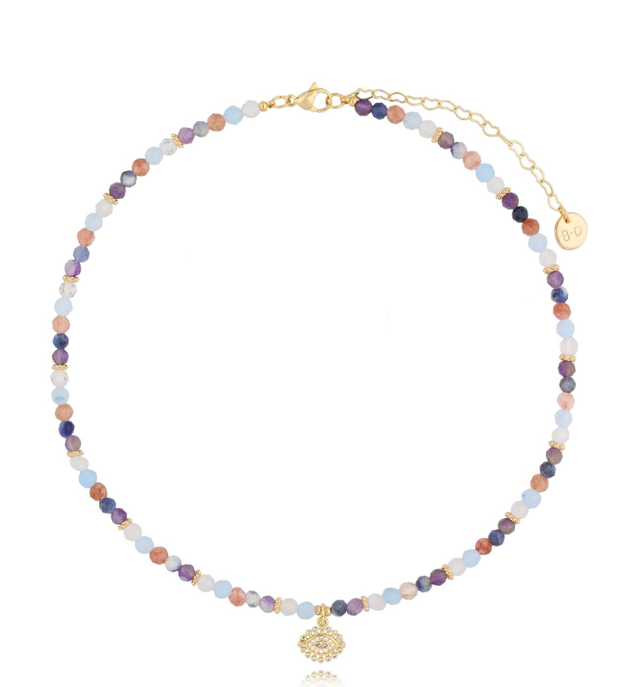 Naszyjnik z kamieniami naturalnymi Amayas NTW1071